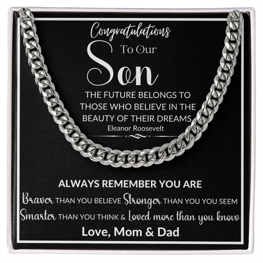 To Our Son | Cuban Link Chain