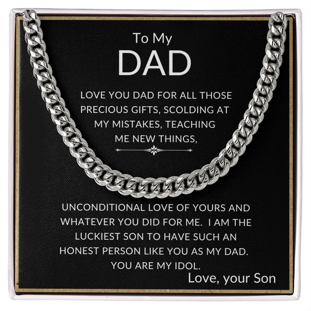 To My Dad | Cuban Link Chain