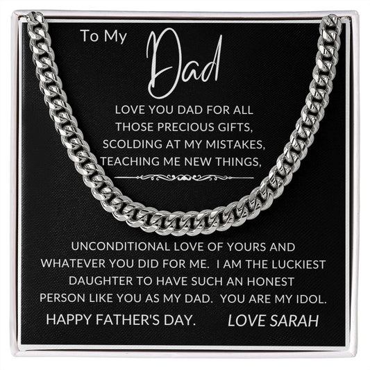 To My Dad  | Cuban Link Chain