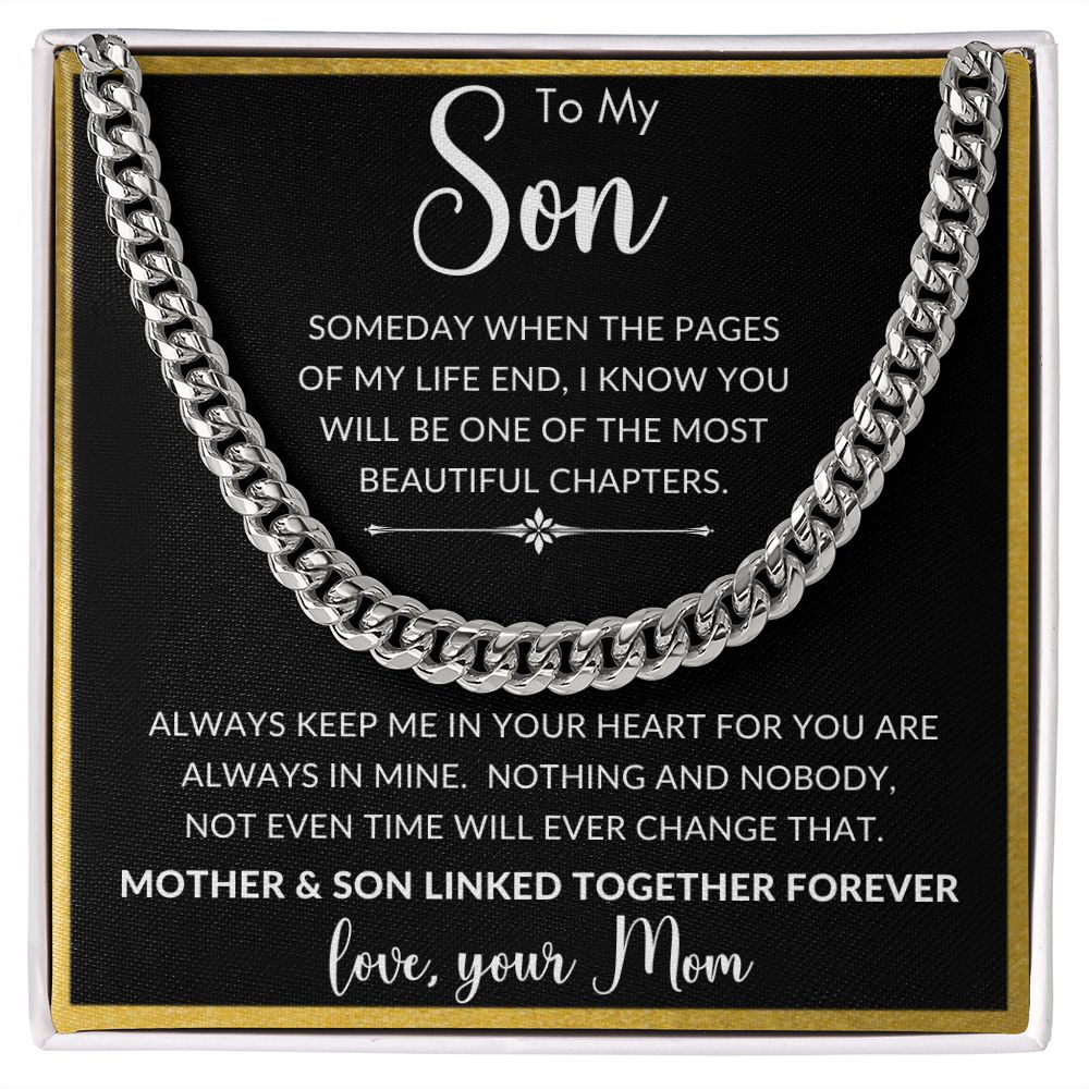 To My Son | Cuban Link Chain