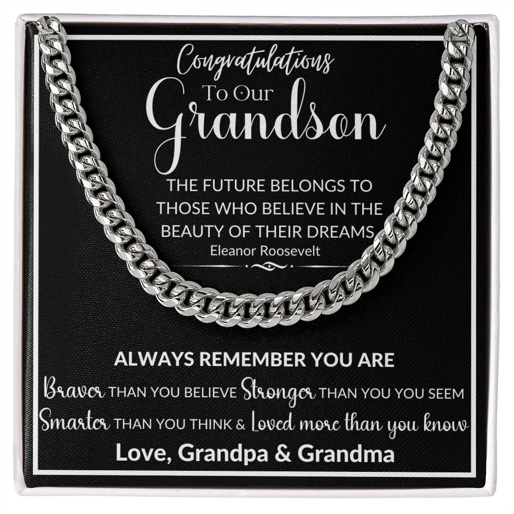 To Our Grandson | Cuban Link Chain