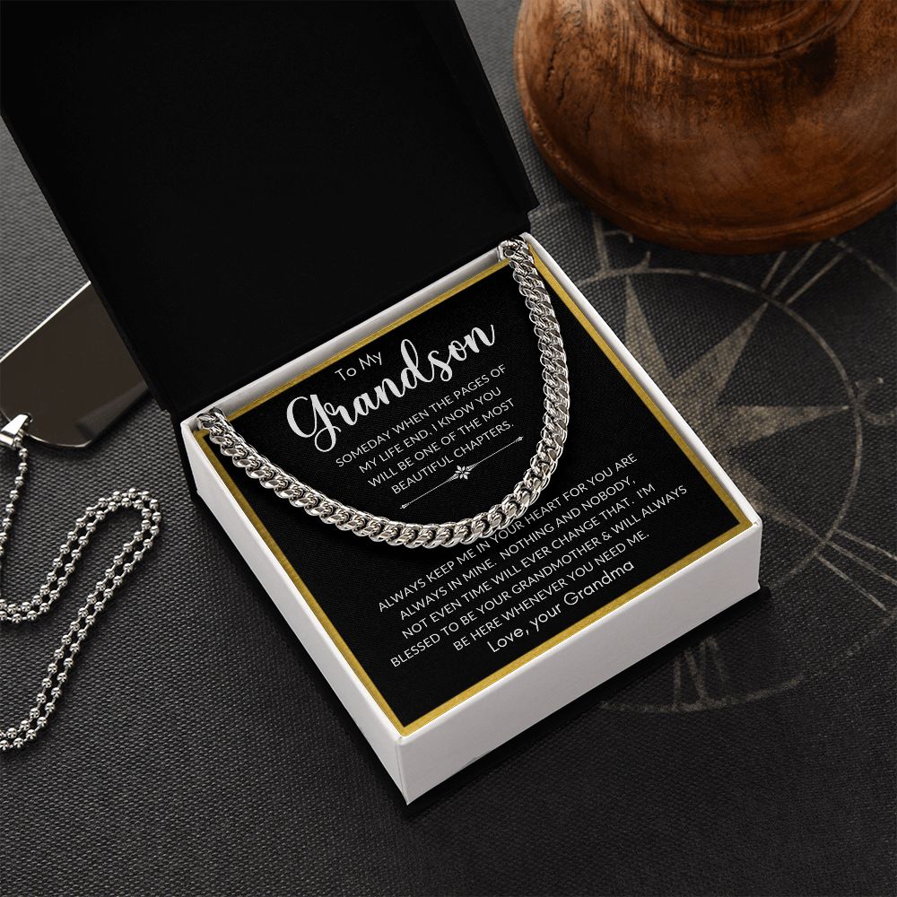 To My Grandson | Cuban Link Chain