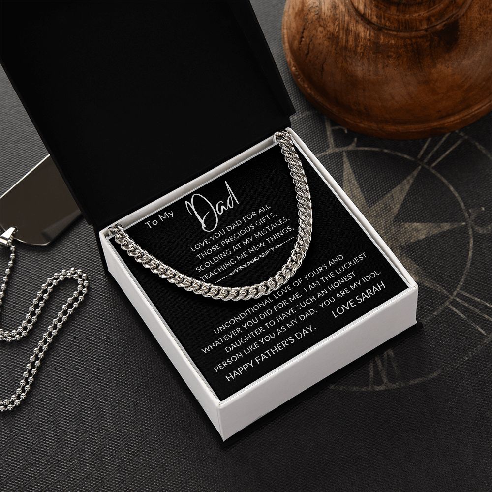 To My Dad | Cuban Link Chain