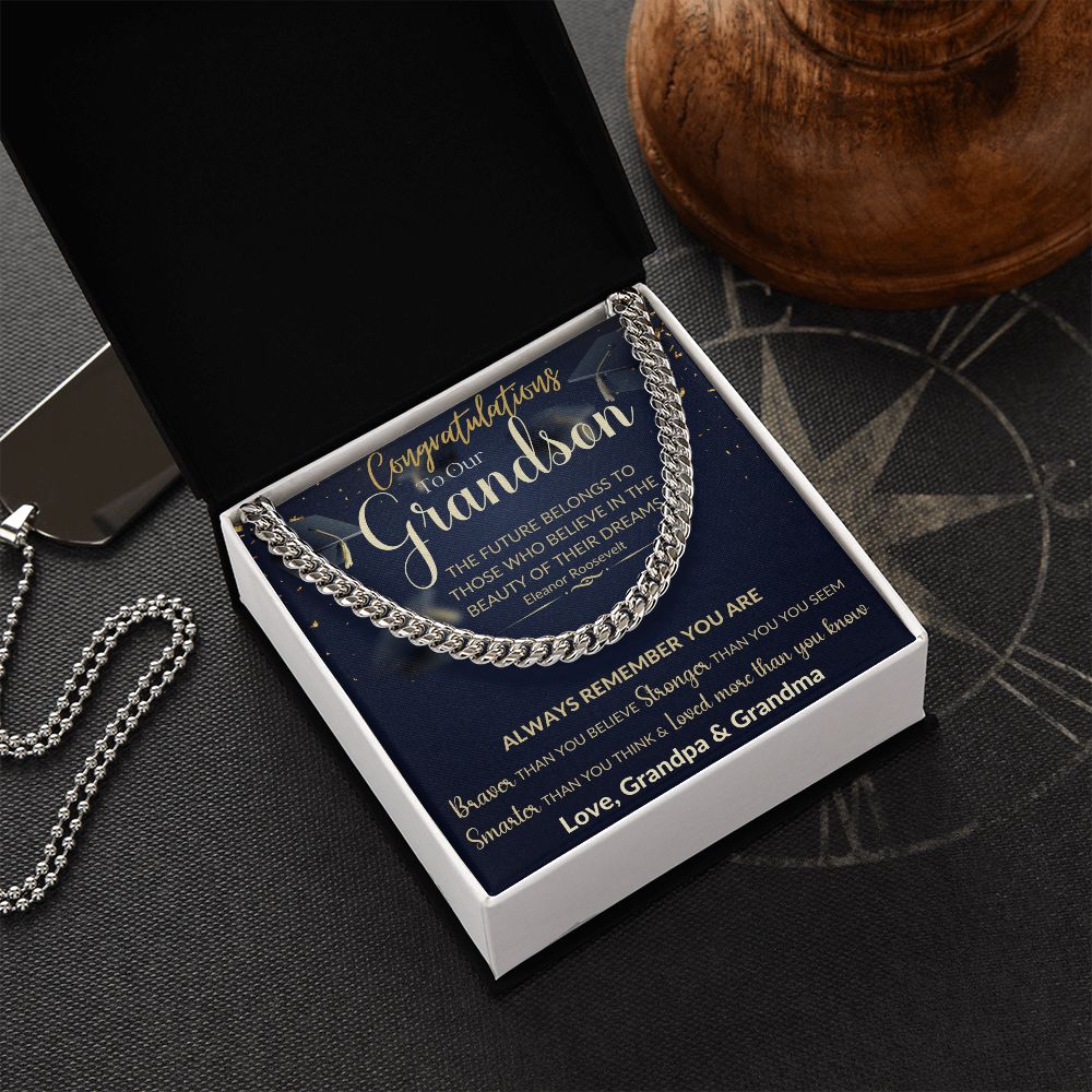 To Our Grandson | Cuban Link Chain