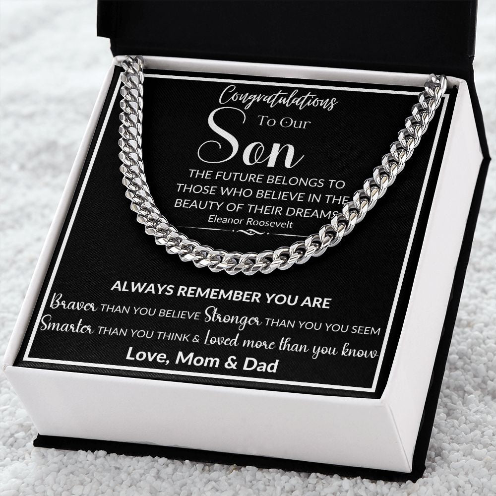 To Our Son | Cuban Link Chain
