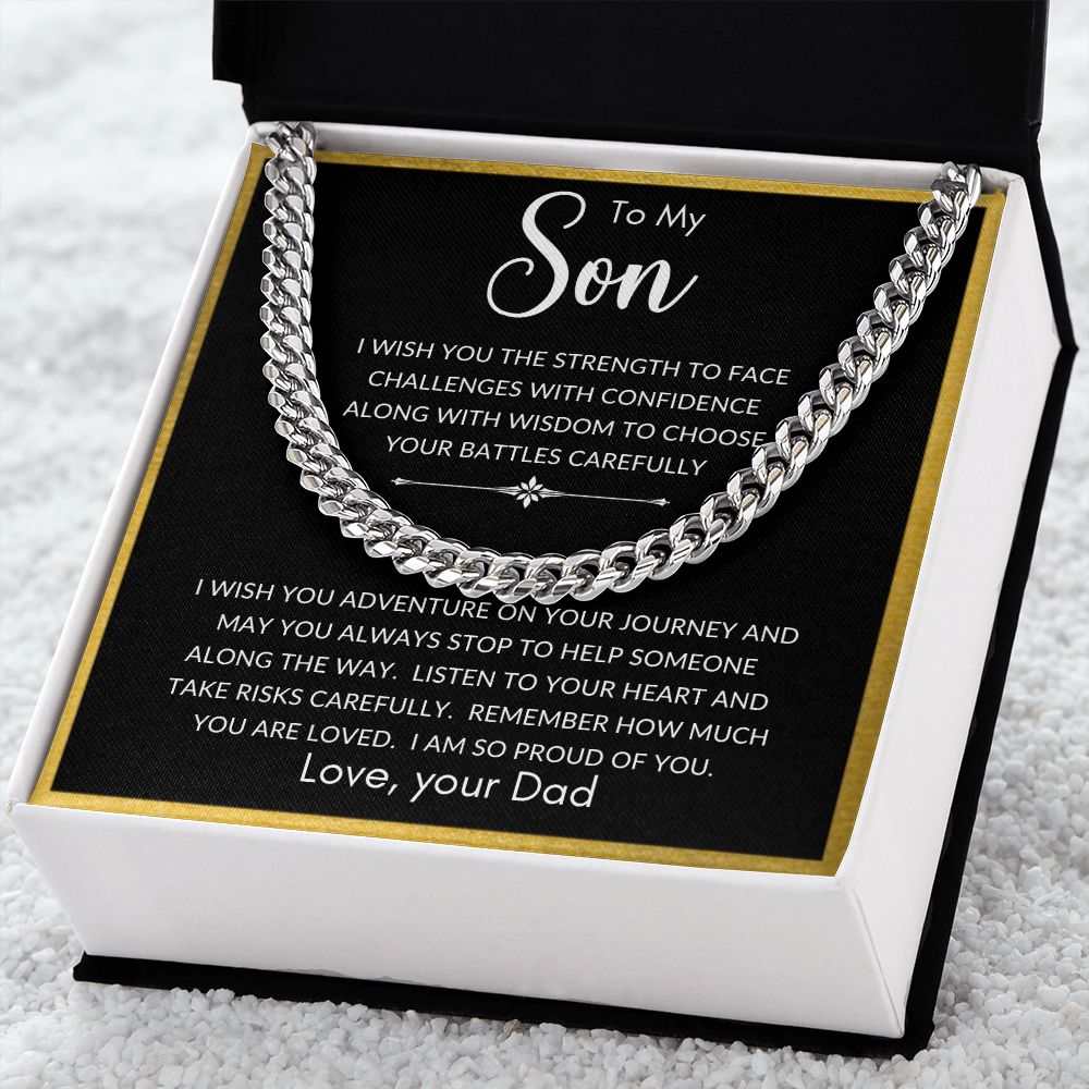 To My Son | Cuban Link Chain