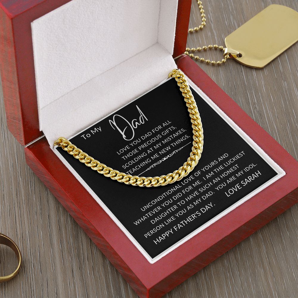 To My Dad  | Cuban Link Chain