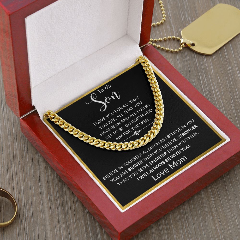 To My Son from Mom | Cuban Link Chain