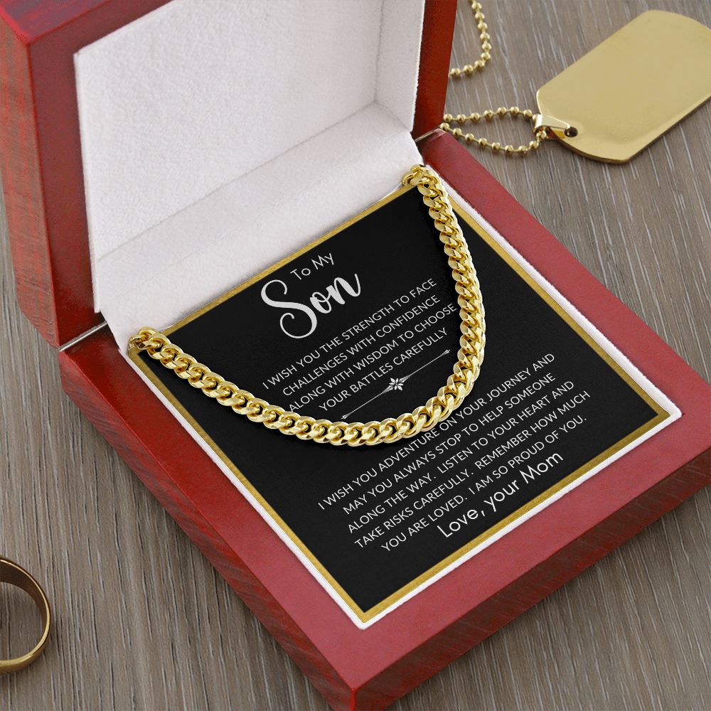 To My Son | Cuban Link Chain