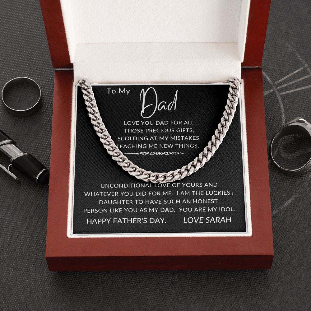 To My Dad | Cuban Link Chain