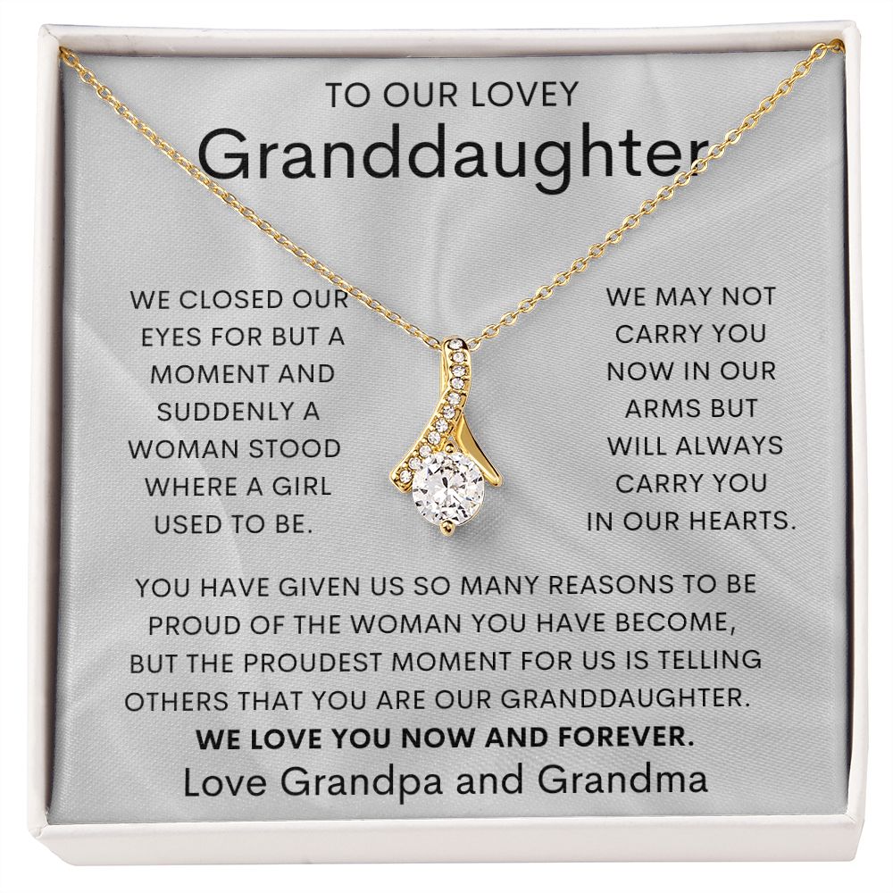 To Our Lovely Granddaughter | Alluring Beauty necklace