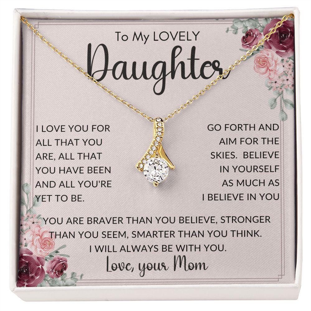 To My Lovely Daughter from Mom | Alluring Beauty necklace