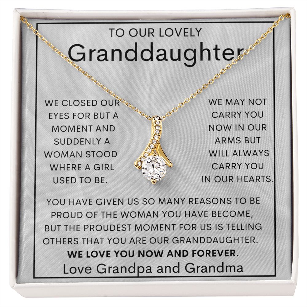To Our Lovely Granddaughter | Alluring Beauty necklace