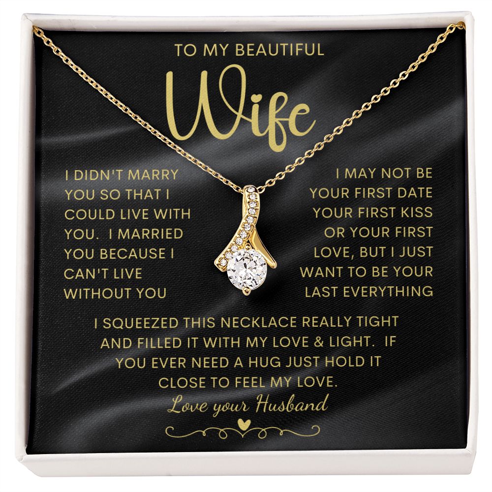 To My Beautiful Wife | Alluring Beauty necklace