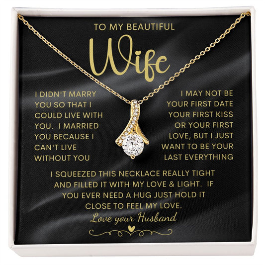 To My Beautiful Wife | Alluring Beauty necklace