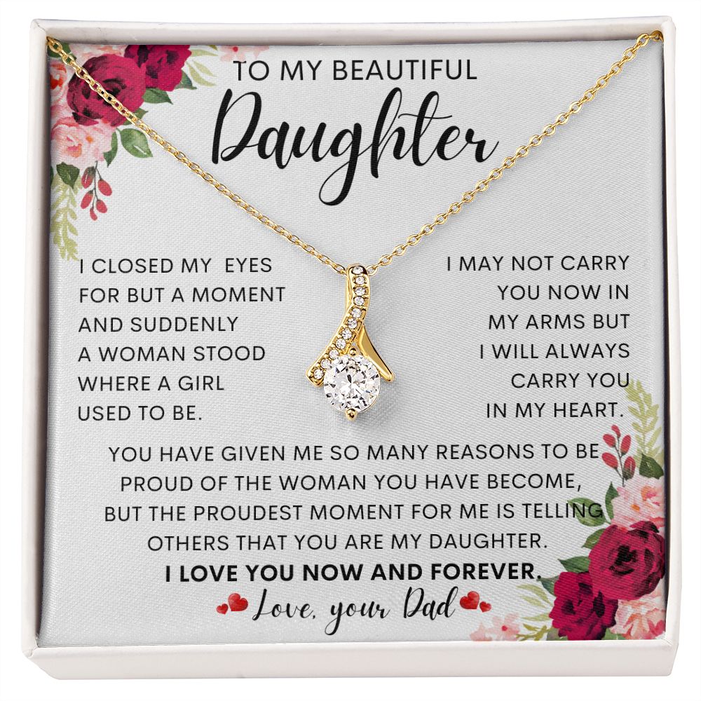 To My Beautiful Daughter | Alluring Beauty necklace