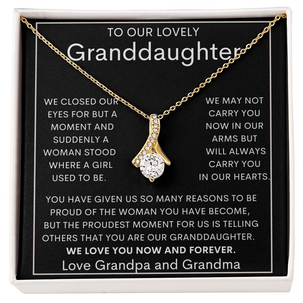 To Our Lovely Granddaughter | Alluring Beauty necklace