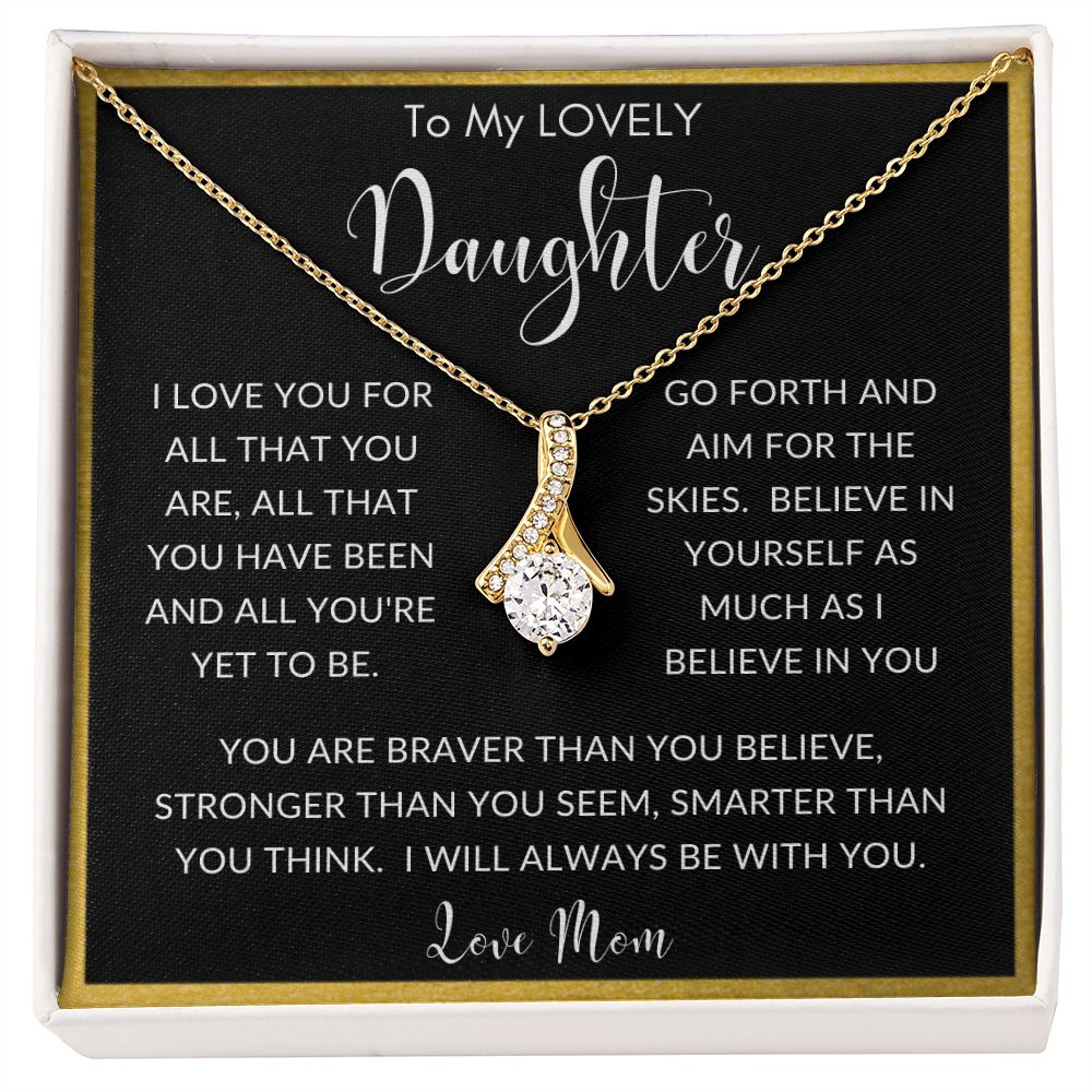 To My Lovely Daughter from Mom | Alluring Beauty necklace