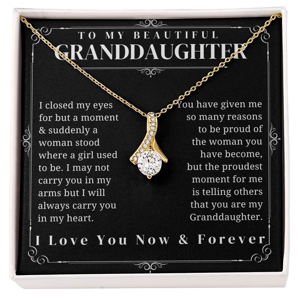 To My Granddaughter - Alluring Beauty Necklace