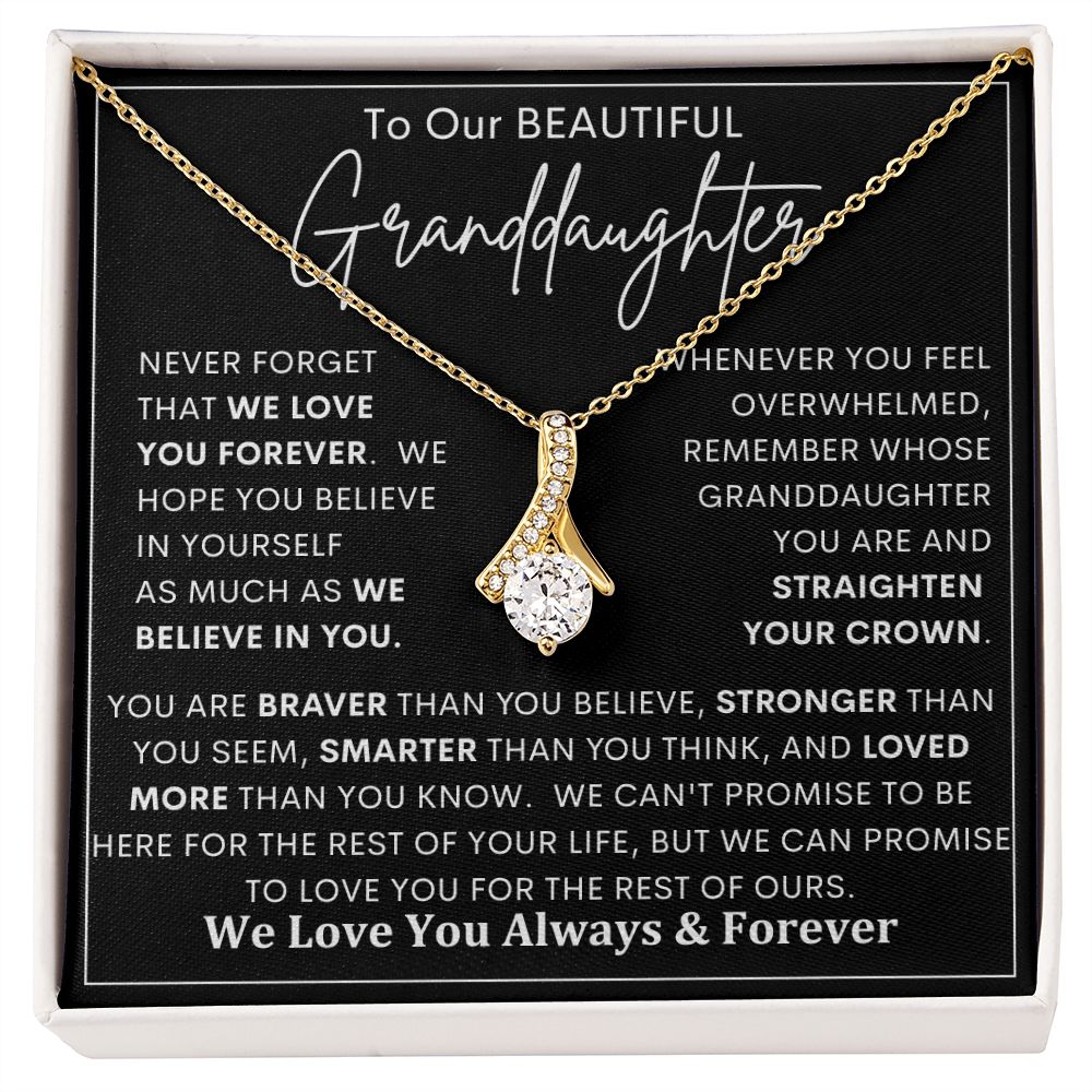To Our Beautiful Granddaughter | Alluring Beauty necklace