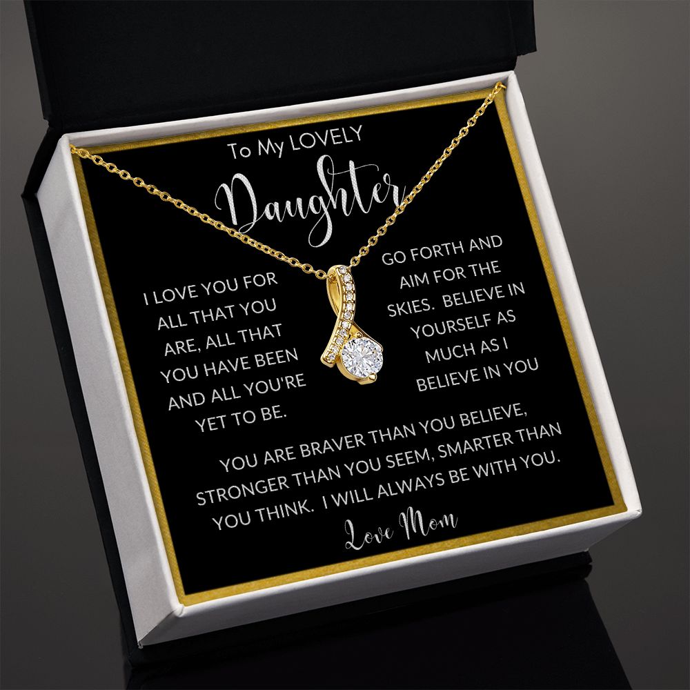 To My Lovely Daughter from Mom | Alluring Beauty necklace