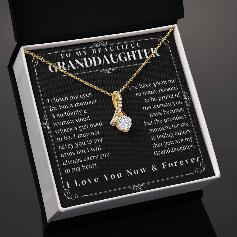 To My Granddaughter - Alluring Beauty Necklace
