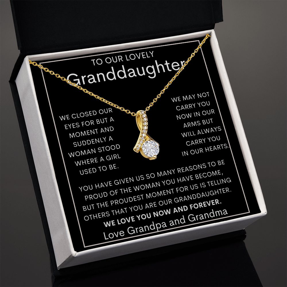 To Our Lovely Granddaughter | Alluring Beauty necklace