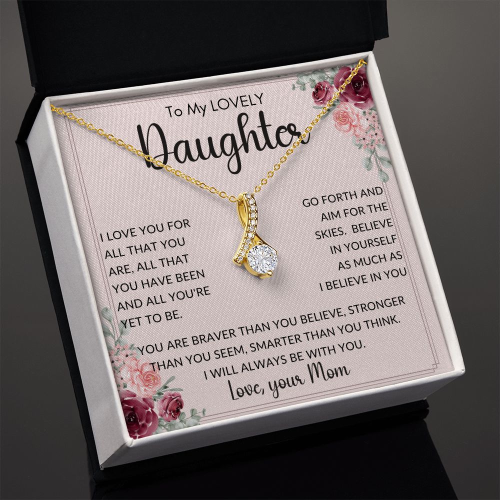 To My Lovely Daughter from Mom | Alluring Beauty necklace