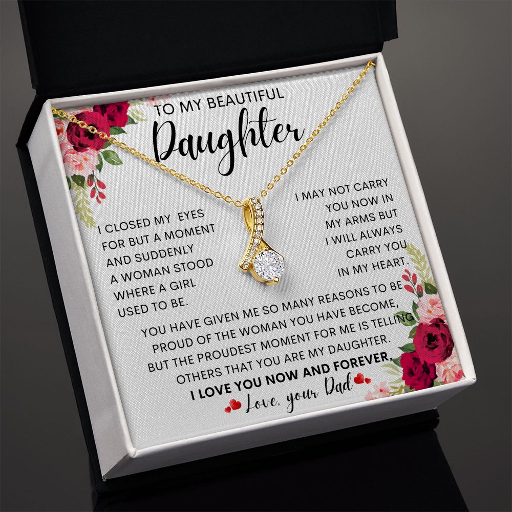 To My Beautiful Daughter | Alluring Beauty necklace