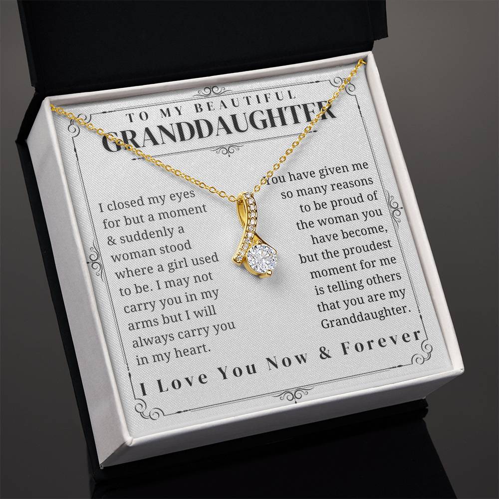 To My Granddaughter - Alluring Beauty Necklace