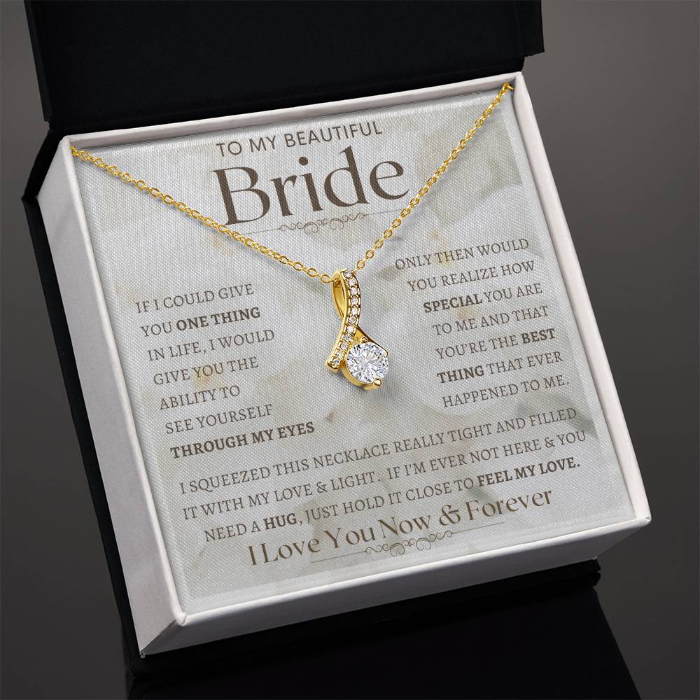 To My Bride Necklace, Anniversary Gift, Wife Gift Ideas, Gift From Husband, Wife Birthday Gift, Romantic Gift Wife, Anniversary Wife