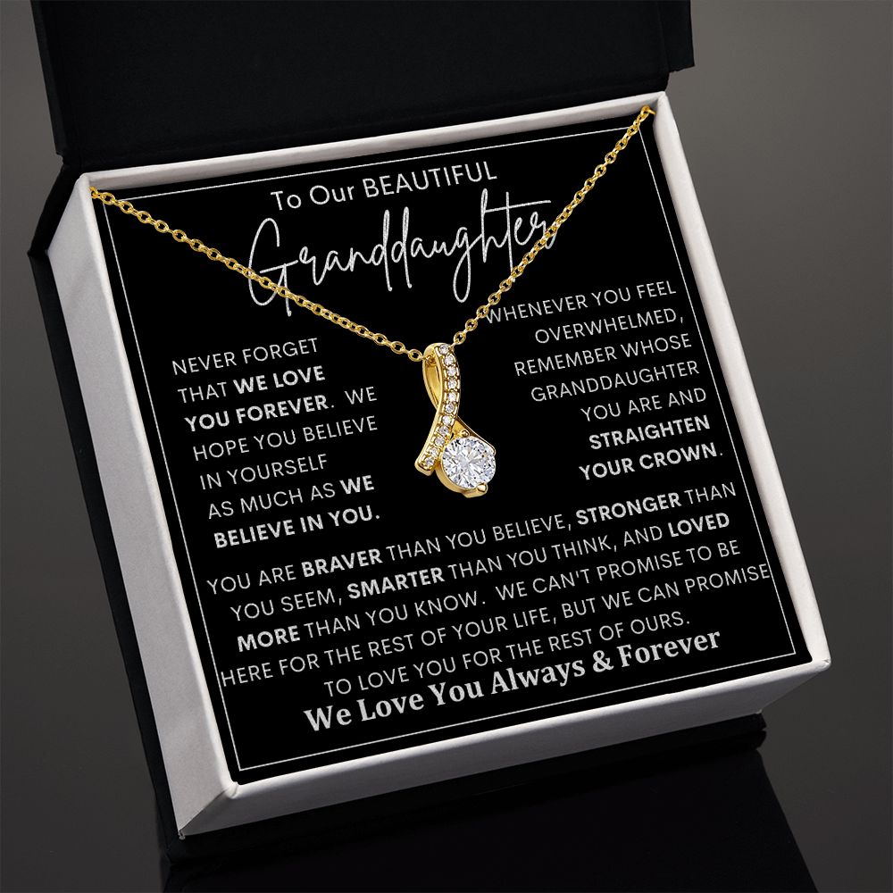 To Our Beautiful Granddaughter | Alluring Beauty necklace