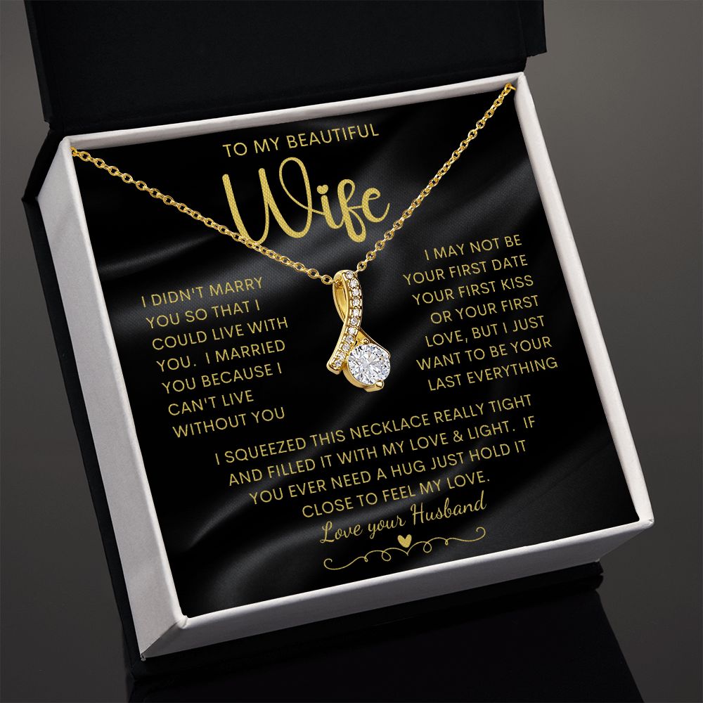 To My Beautiful Wife | Alluring Beauty necklace