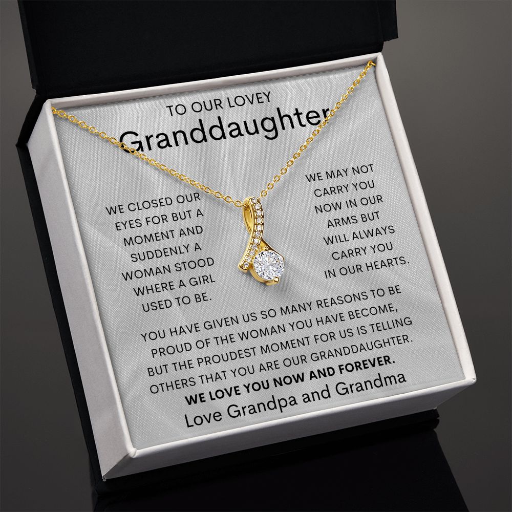 To Our Lovely Granddaughter | Alluring Beauty necklace