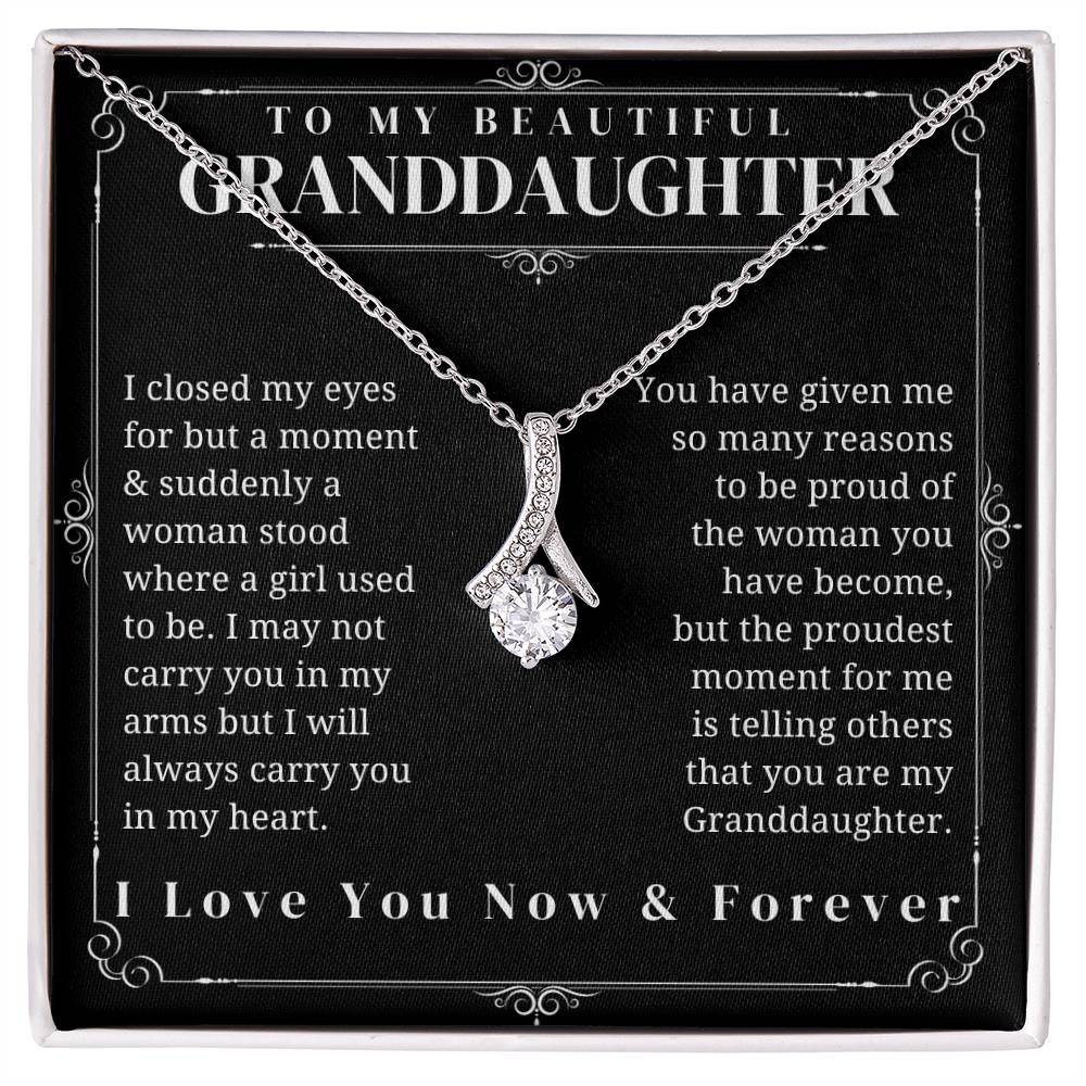 To My Granddaughter - Alluring Beauty Necklace