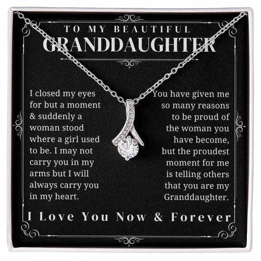 To My Granddaughter - Alluring Beauty Necklace
