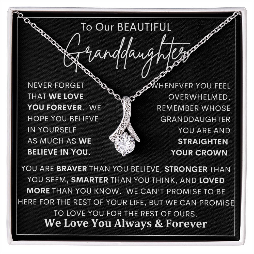 To Our Beautiful Granddaughter | Alluring Beauty necklace