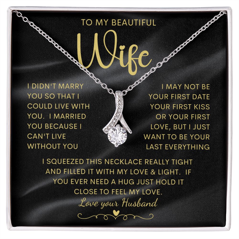 To My Beautiful Wife | Alluring Beauty necklace