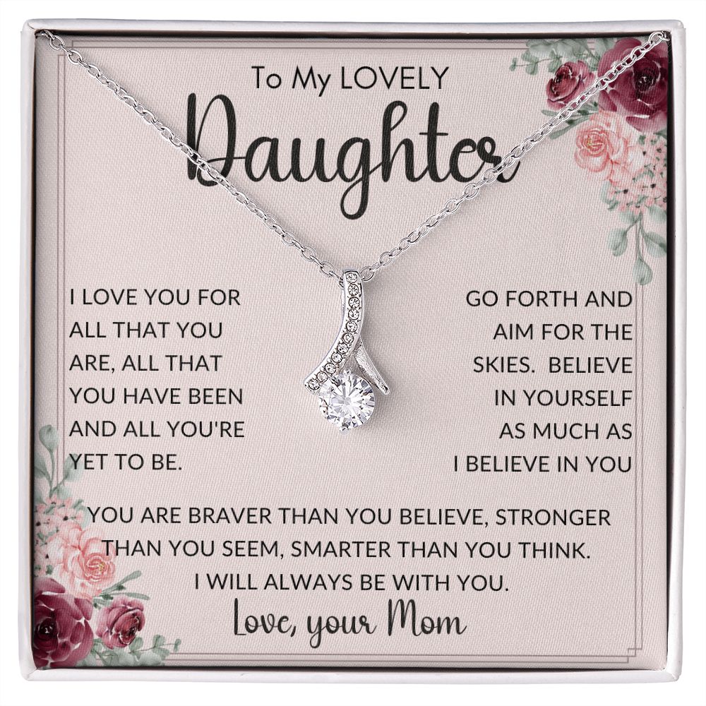 To My Lovely Daughter from Mom | Alluring Beauty necklace