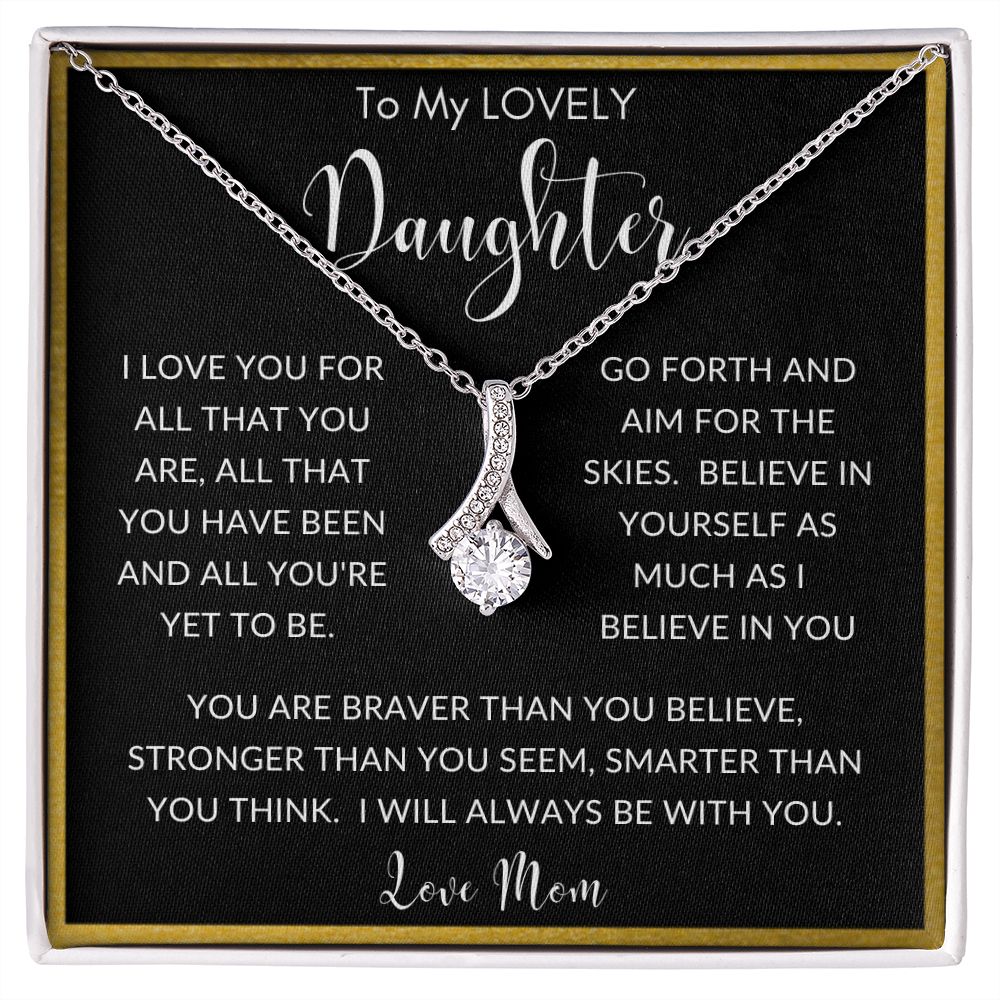 To My Lovely Daughter from Mom | Alluring Beauty necklace