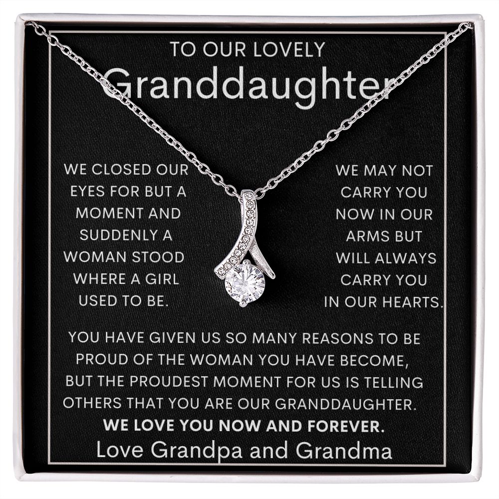 To Our Lovely Granddaughter | Alluring Beauty necklace