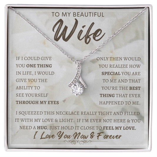 To My Wife Necklace, Anniversary Gift, Wife Gift Ideas, Gift From Husband, Wife Birthday Gift, Romantic Gift Wife, Anniversary Wife