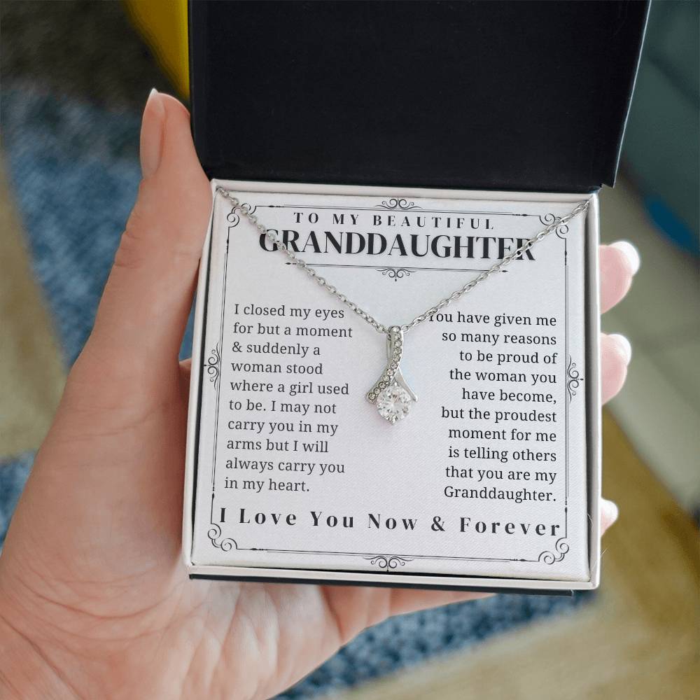 To My Granddaughter - Alluring Beauty Necklace