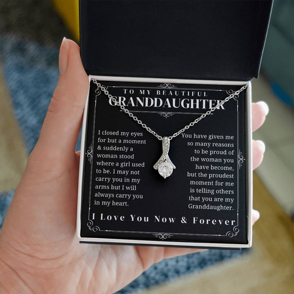 To My Granddaughter - Alluring Beauty Necklace