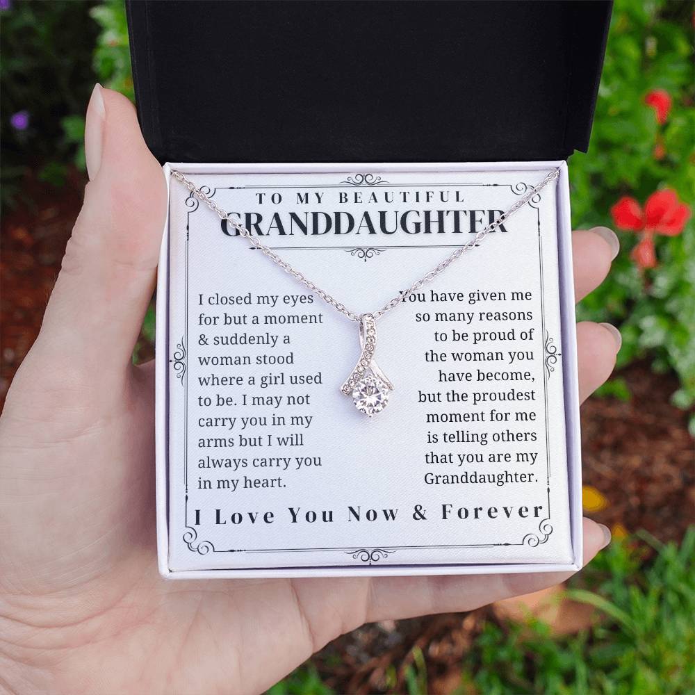 To My Granddaughter - Alluring Beauty Necklace