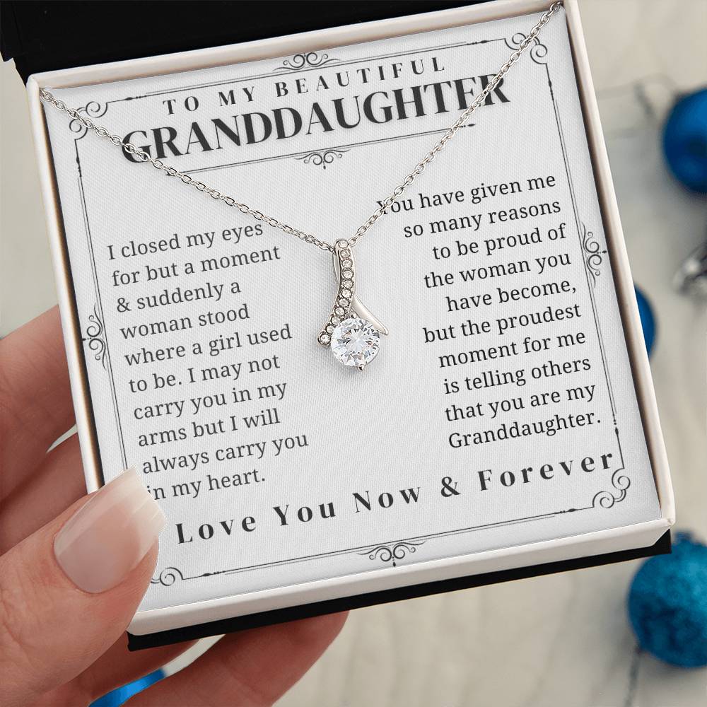 To My Granddaughter - Alluring Beauty Necklace