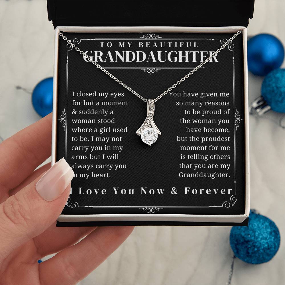 To My Granddaughter - Alluring Beauty Necklace
