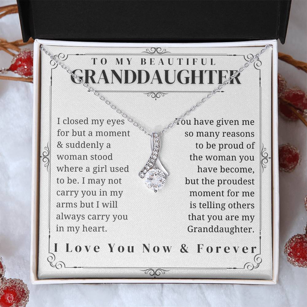 To My Granddaughter - Alluring Beauty Necklace
