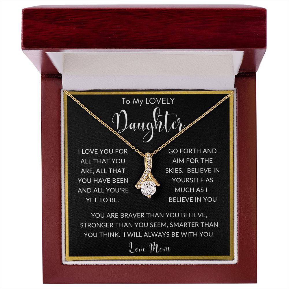 To My Lovely Daughter from Mom | Alluring Beauty necklace