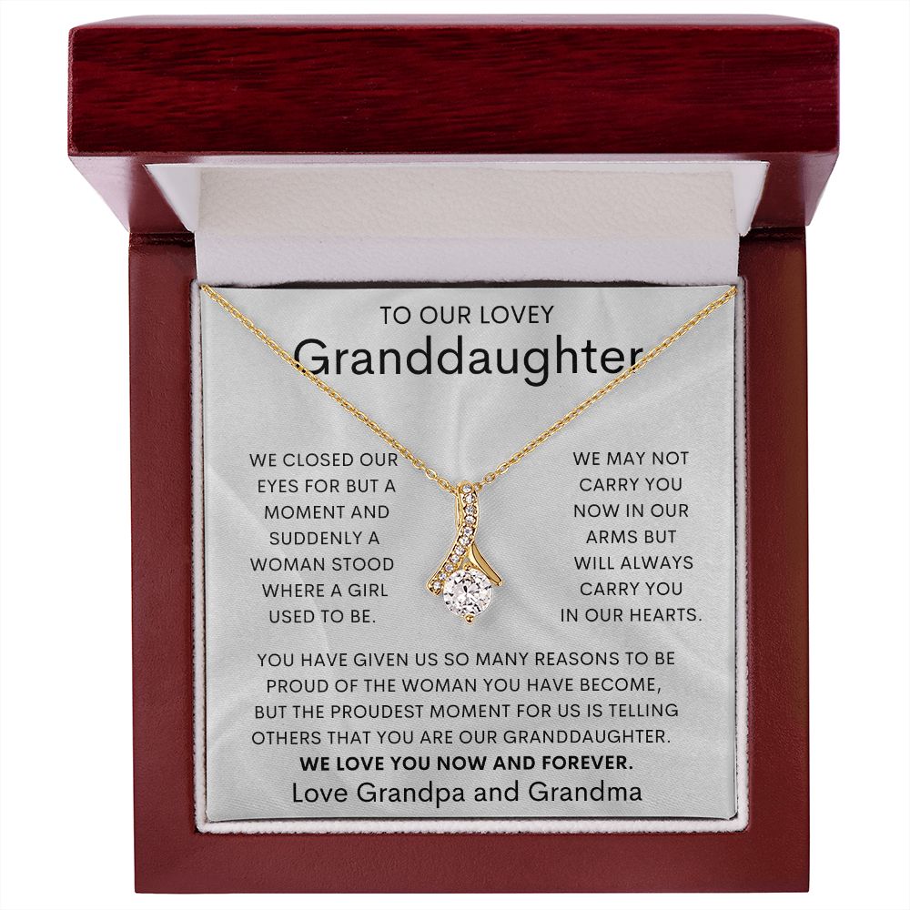 To Our Lovely Granddaughter | Alluring Beauty necklace